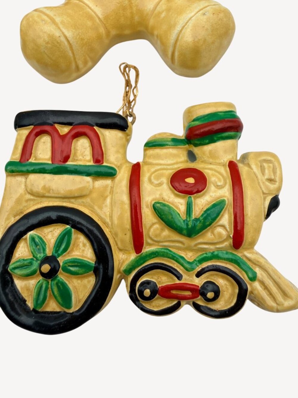 1950s Vintage Handmade Christmas Ornaments Set Of 6 Ceramic Japan Signed MY - Picture 4 of 13